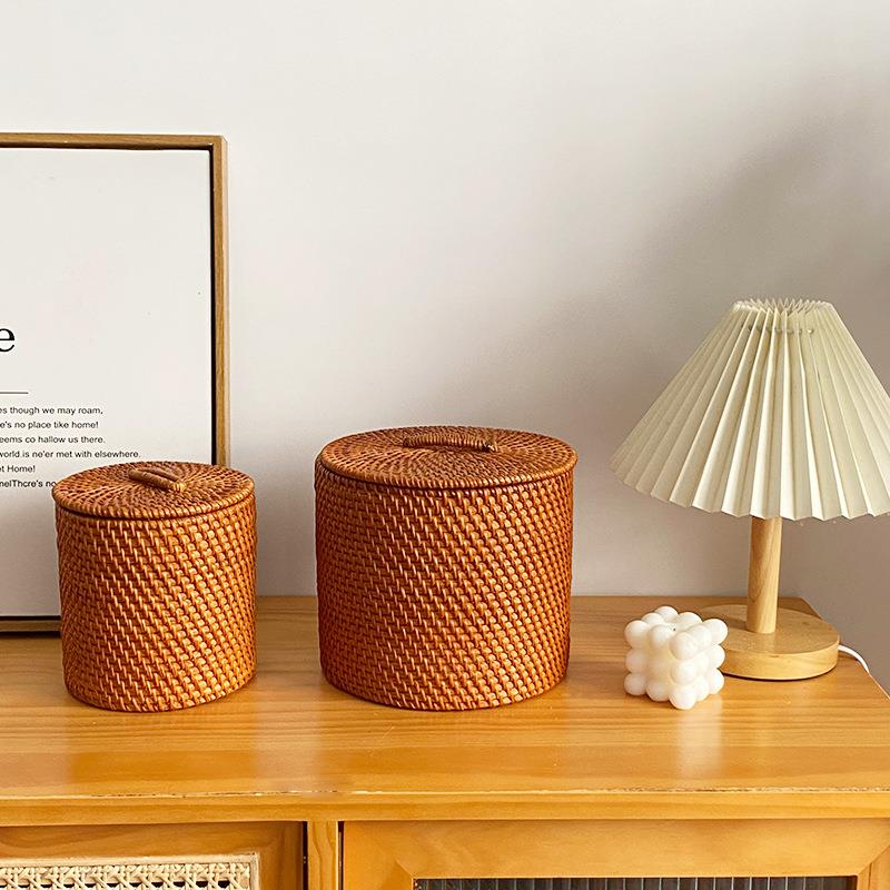 工编笔筒台收纳盒雕桌面办公室多手功能复古中国CWT风刻茶道妆收