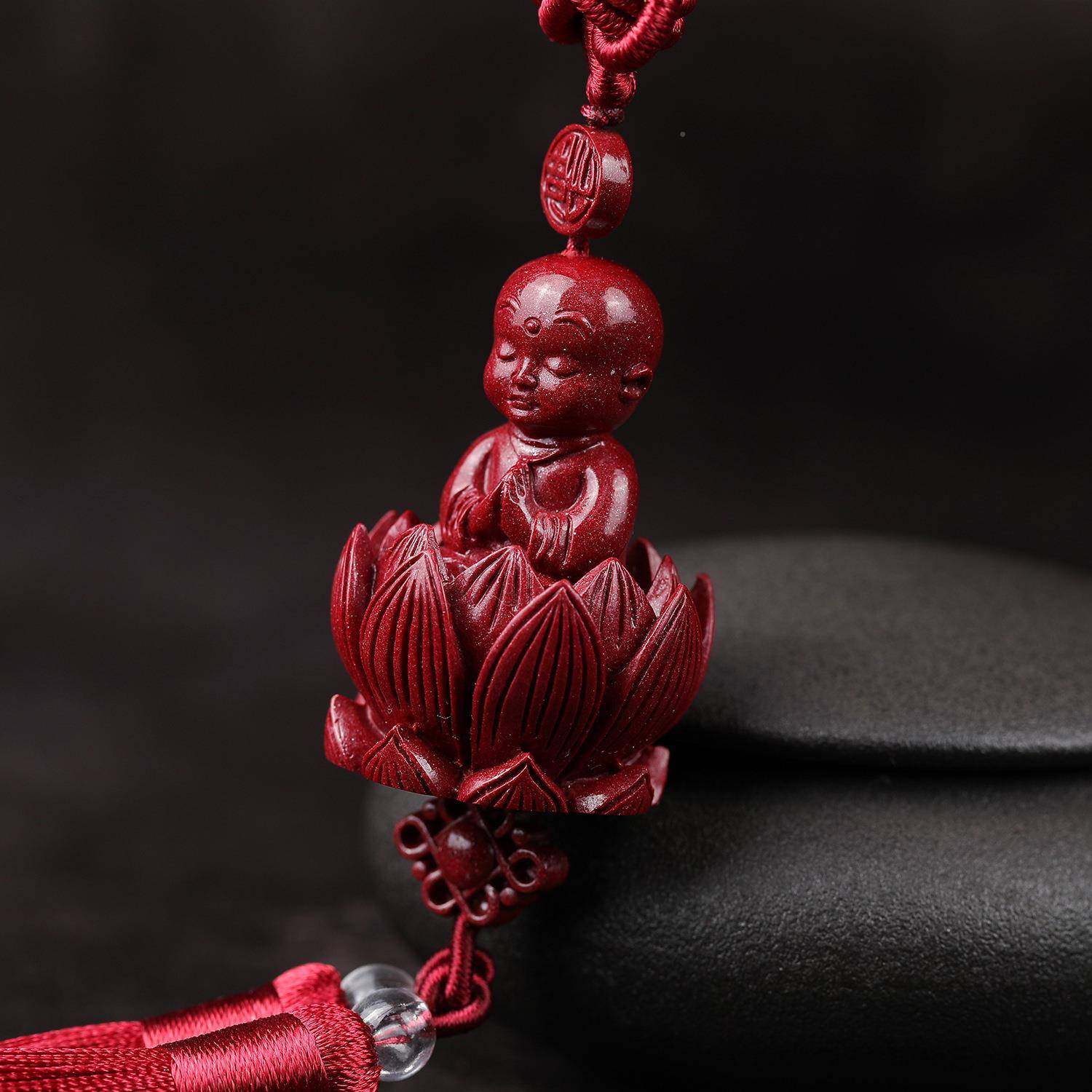 高心含朱砂佛在无品牌/中车挂紫金砂莲花家办公居车量载挂件,饰品/流行首饰/时尚饰品新,DIY配件,淘宝优惠券,粉丝福利购,淘宝优惠卷