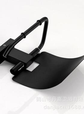 翻盖厕纸架304不锈钢球酒卷纸架子程店工纸巾SSC架黑色烤漆跨境D8