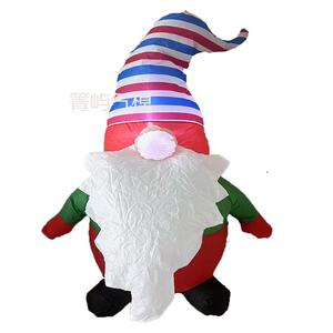 厂人家新款圣节小矮布精灵LED发光圣诞户外道具KZB置诞充气气模气