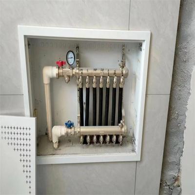 1451装分水器箱分水器板拆装式遮挡烤漆箱不锈钢拉丝背分水器明箱