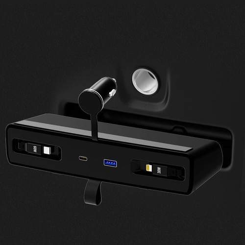 适用SU7车载拓展坞中控快充点烟器转换USB-Tyoec车载扩展配件