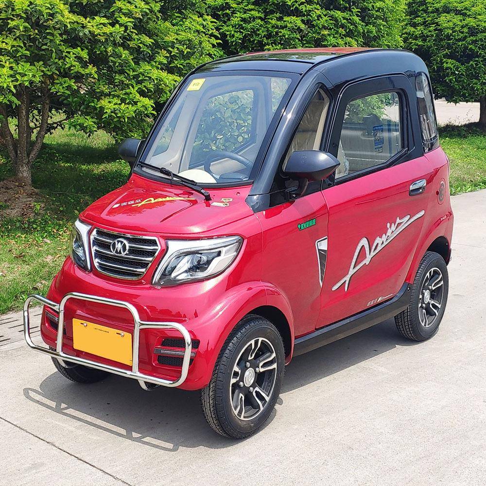 60V1.2KW3座全封闭式电动四轮车接送小孩成人电动代步车
