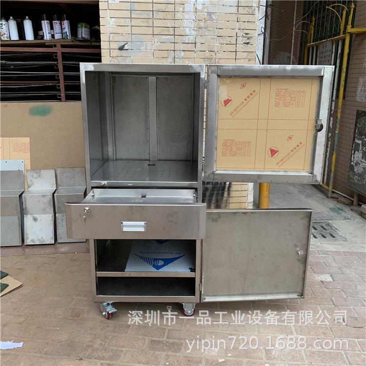 防盗电脑机器柜显示器安全柜工业电脑机箱电脑柜移动钣金机柜