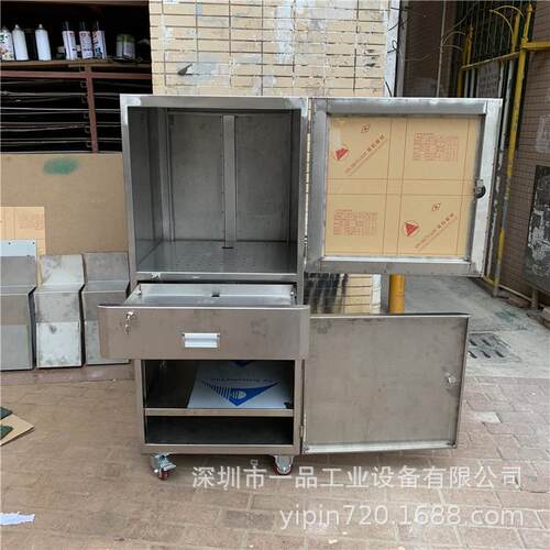 防盗电脑机器柜显示器安全柜工业电脑机箱电脑柜移动钣金机柜