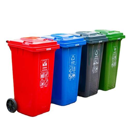 物业街道户外塑料垃圾桶100L120L240L升挂车环卫垃圾桶分类垃圾桶
