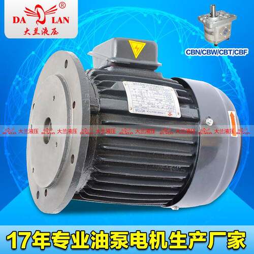3HP大兰DALAN立式液压电机CBN三相异步油泵电机DL-90L-4-1.5KW
