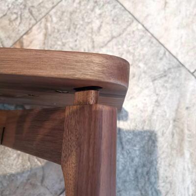 北美黑胡桃实木凳餐桌凳子可叠放纯实木拼板木蜡油加固榫头