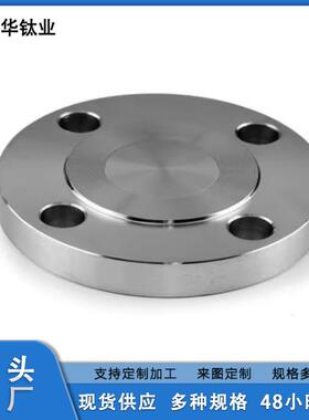 现货供应DN10-DN1000钛合金法兰盘TC4盲板法兰TA2钛板钛制耐腐蚀