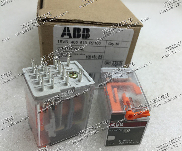 ABB继电器CR-M110AC4LAC110V产地：波兰(MY4NJ)现货