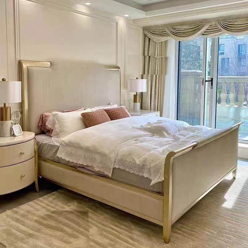 美式轻奢实木床法式软包布床主卧欧式1.8米1.5现代简约双人床婚床,机械设备,其他机械设备,淘宝优惠券,粉丝福利购,淘宝优惠卷