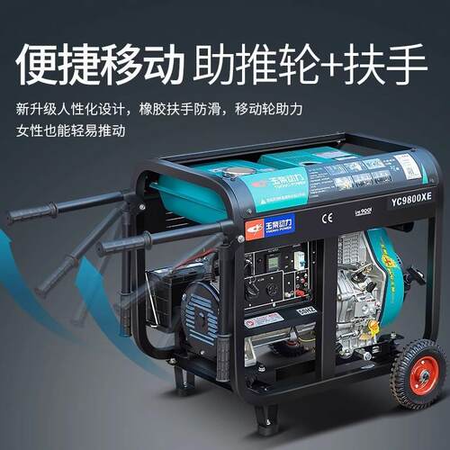 家用柴油发电机3/50//Kw风冷发1电机双电压200/3YC4800X880V电启