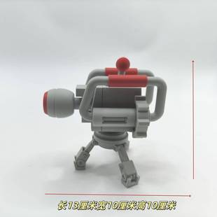 雄盟联NAL黑默丁格强化炮台模型摆英件强附磁吸电脑机箱布置摆件