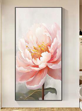 花开富贵牡挂丹客画入户玄关装饰画花墙卉现代OKB简约大气厅走廊