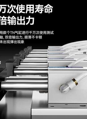 T10气缸小型气动双轴双杆1/20*60X10X20X7无品牌/30X40NX506X5X10