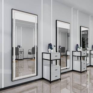 网子红理发店镜发子发店剪发镜单面烫染挂墙KTX理发店落地美镜廊