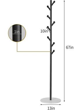 美式铁架FXW艺帽架落地酒衣大理石衣服卧室家用置店物简约现代挂