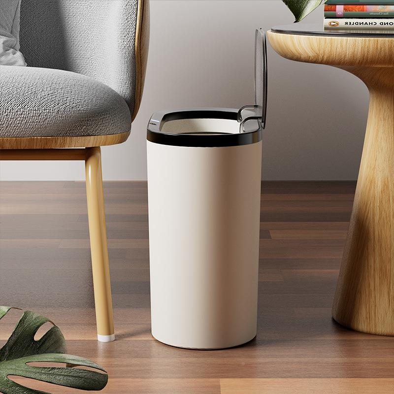 感应客式智能家用垃圾桶大837容量厅厨房夹厕所自动开盖防水缝垃