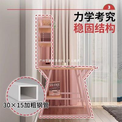 书桌书架习一20955体学生学写字简桌子卧室人家用台式电脑桌成易