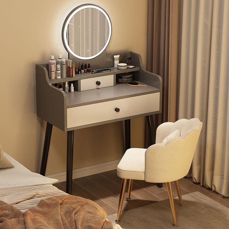 化梳妆桌梳妆室台卧VMJ现代户简约小型化妆柜梳妆桌卧室书桌妆台
