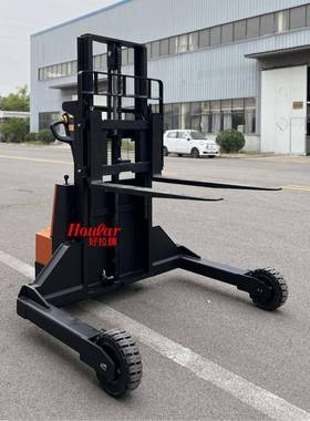 SZhouar牌车CDDl15QYA1.5吨全电动步行越野款堆高车480电动叉胶橡