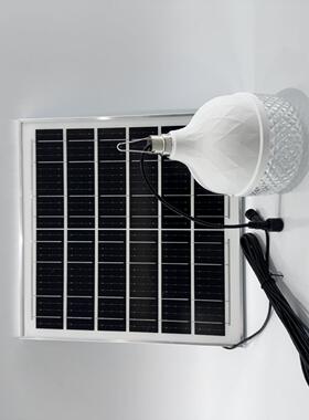 新款太续阳充能灯led电白光超亮一拖二时间WNB长球航泡灯家用灯