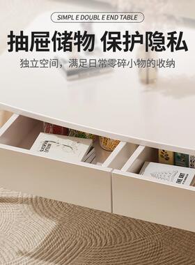 茶几现XOS代家用客实厅小户型简易矮子网阳台桌卧室坐地红木腿边