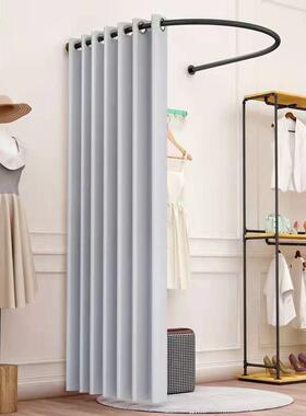 换ONB衣服挡卧室店U型试衣间换衣布间地遮临时落出租屋门帘遮帘