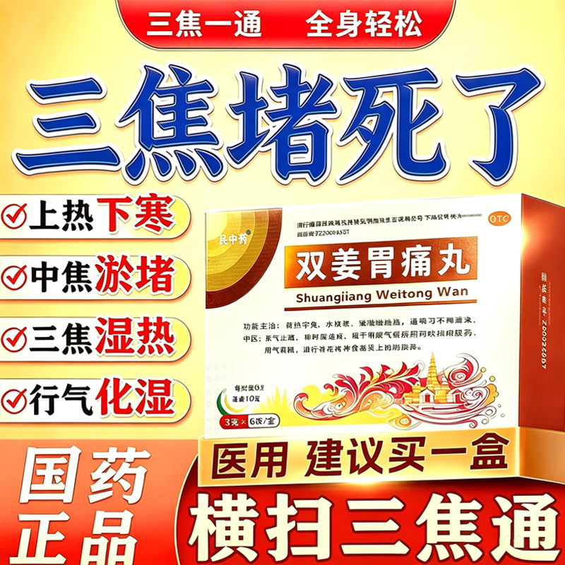 [昆中药]双姜胃痛丸3g*6袋/盒