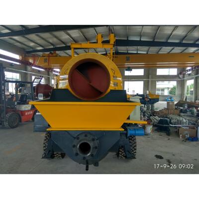 柴油拖泵 柴油机搅拌拖泵 Concrete mixer pump