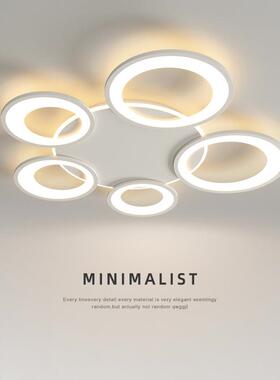 客厅灯led吸顶灯北欧2023年新款网红卧室灯奶油风简约现代房