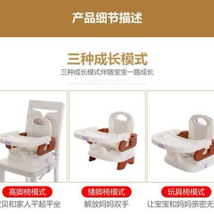 婴儿餐椅0-4岁宝宝小餐桌便携式可折叠家用小饭桌三合一座椅轻便