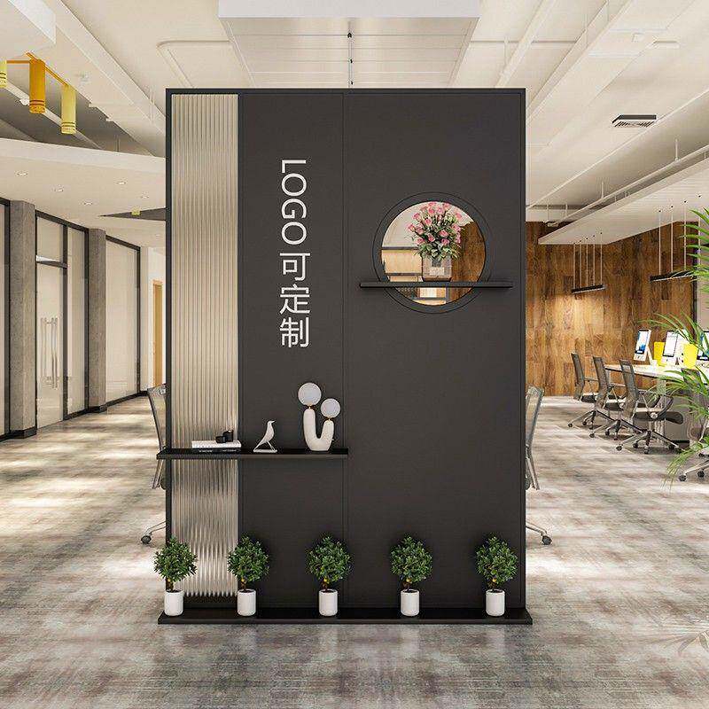 办公室屏风隔断公司企业前台形象墙进门落地移动玄关隔断墙厂