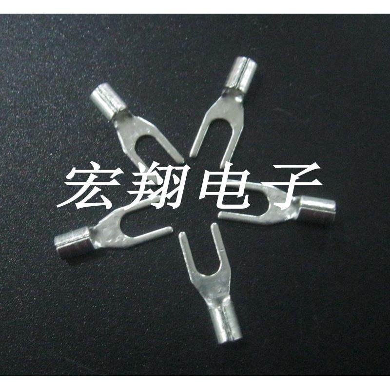 SNB1.25-3.2叉型Y型冷压裸端头TU型端子接线耳线鼻子1000只