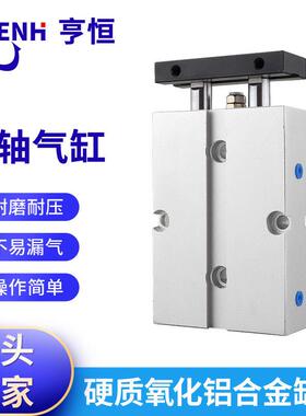 TN双轴双杆气缸TDA10/16/20/25*40X50X70X80X100S双活塞带磁气缸