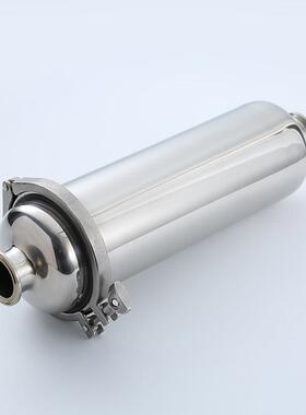 3生04不直锈钢通hh-gdglq管道过滤器自来水卡箍式过滤器快装式卫