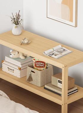 小桌子置物卧室落架简木架子45521边几地易床头柜实木小茶几长方