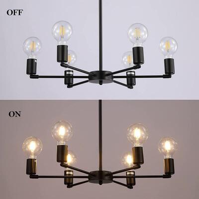 美蜡烛吊灯复古工业风餐厅管酒吧乡村弯铁艺灯GX088具eab式y