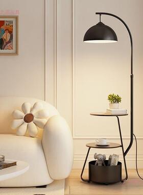奶油风客厅沙发角落地灯卧室床头柜体台64806一无线灯充电边中几