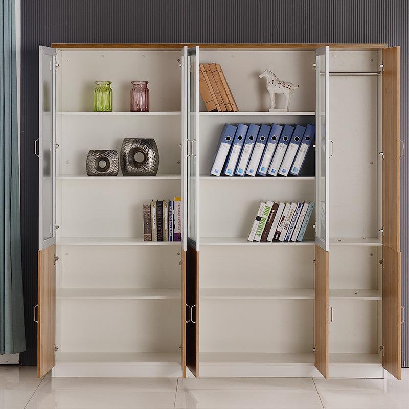 木质文件柜GLT落地柜景隔断书玻璃门财务背凭证资料办室储公物高