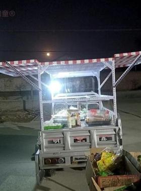 摊炸串三轮边电动三轮车遮雨摆架卤菜PSC煎饼团三轮棚车凉饭皮麦