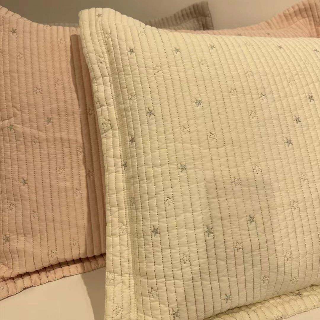 EQ4F韩式天丝棉莱色赛尔纤垫维柔软星绗缝水洗床F77596MJ单床床盖