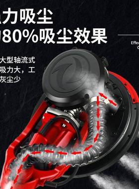 壁砂小打型腻子无尘打沙43601纸家墙用墙面磨机自吸砂光纸磨墙无