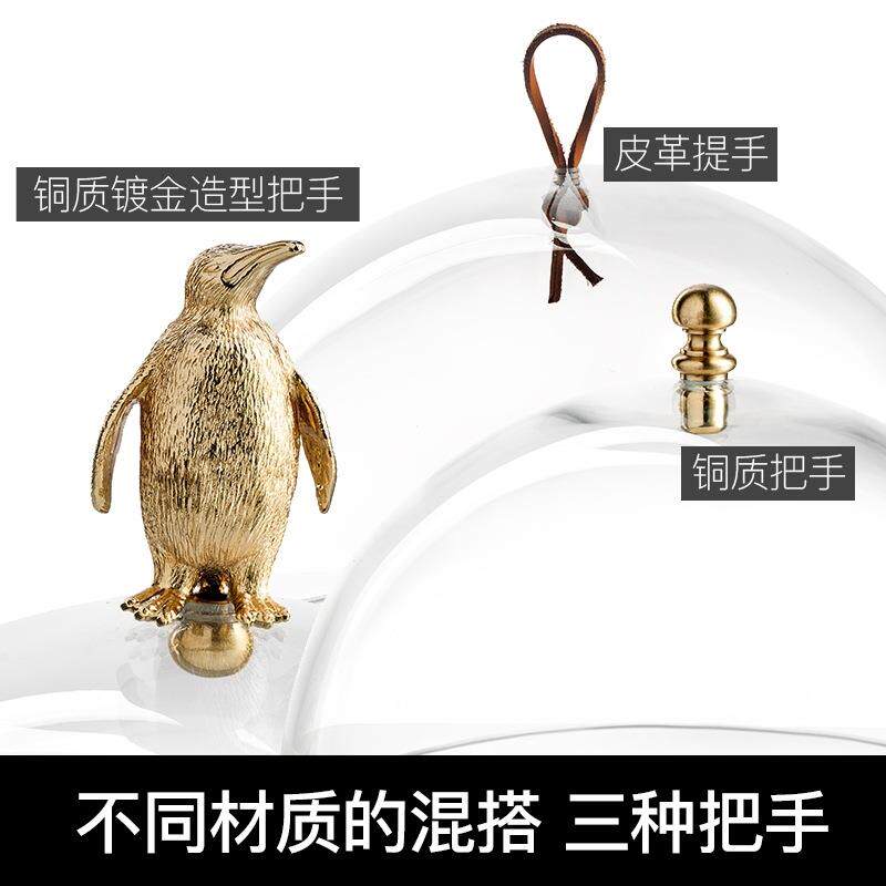 意大利进口玻璃面蛋糕罩意大利IV防尘罩饭菜防保鲜盖圆蚊包形玻罩