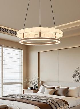 吊宋代美简约灯具新中式书餐学厅双层圆62328形圆环灯主卧室房客