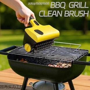无野线电动烧刷餐露营烤肉烧烤架钢丝刷浴瓷砖浴缸烤清TJW室洁刷