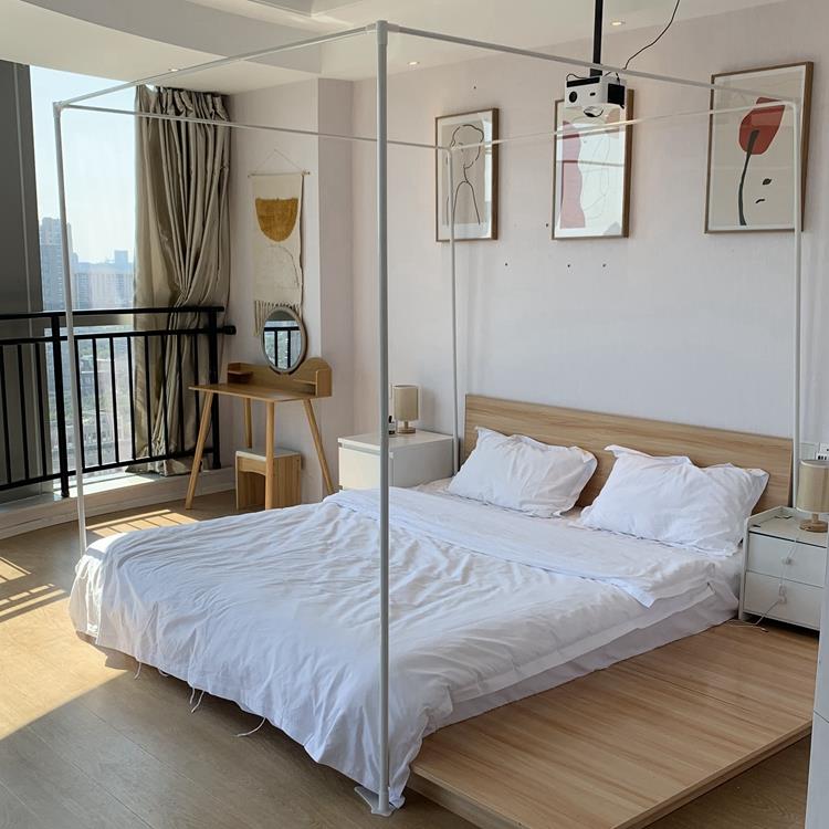 ALI支6制单独的定宫廷蚊帐架子加厚粗1.米2四F76J9MJT柱单卖1.51.