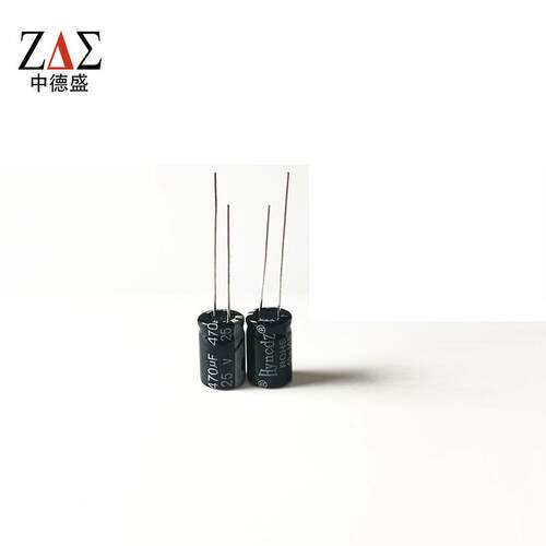插件源电解电容8Xm12m25V4：70UF体积8*12mm18+开关电电容