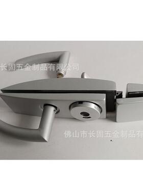 门ST-G021B双开央门用玻璃门锁62597执手锁中锁红指绿示锁