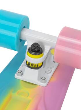 竖纹喷漆小板22寸PP刷46597街四轮活力板儿鱼滑新款四童轮板